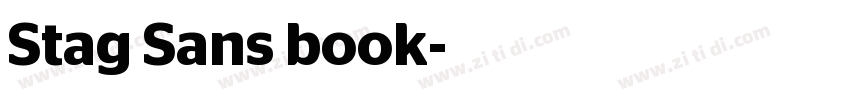Stag Sans book字体转换